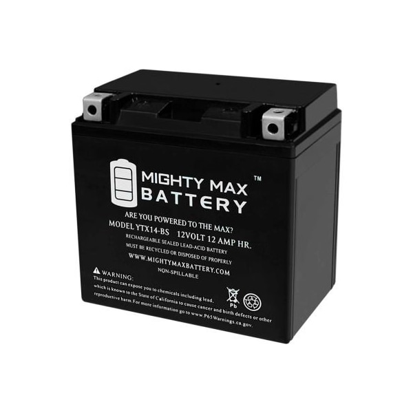 Ecom Group Inc Mighty Max Battery YTX14 12V 12AH / 200CCA Battery YTX14-BS - main